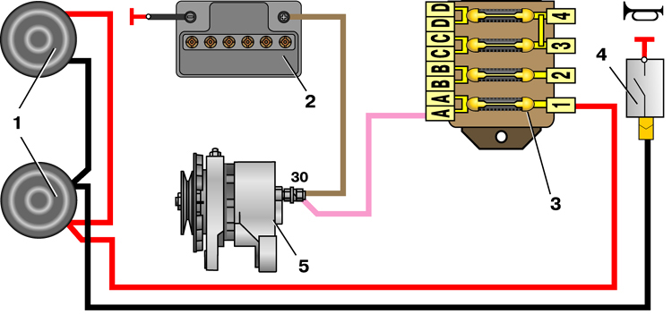 Подрулевой переключатель ваз 2101 распиновка
