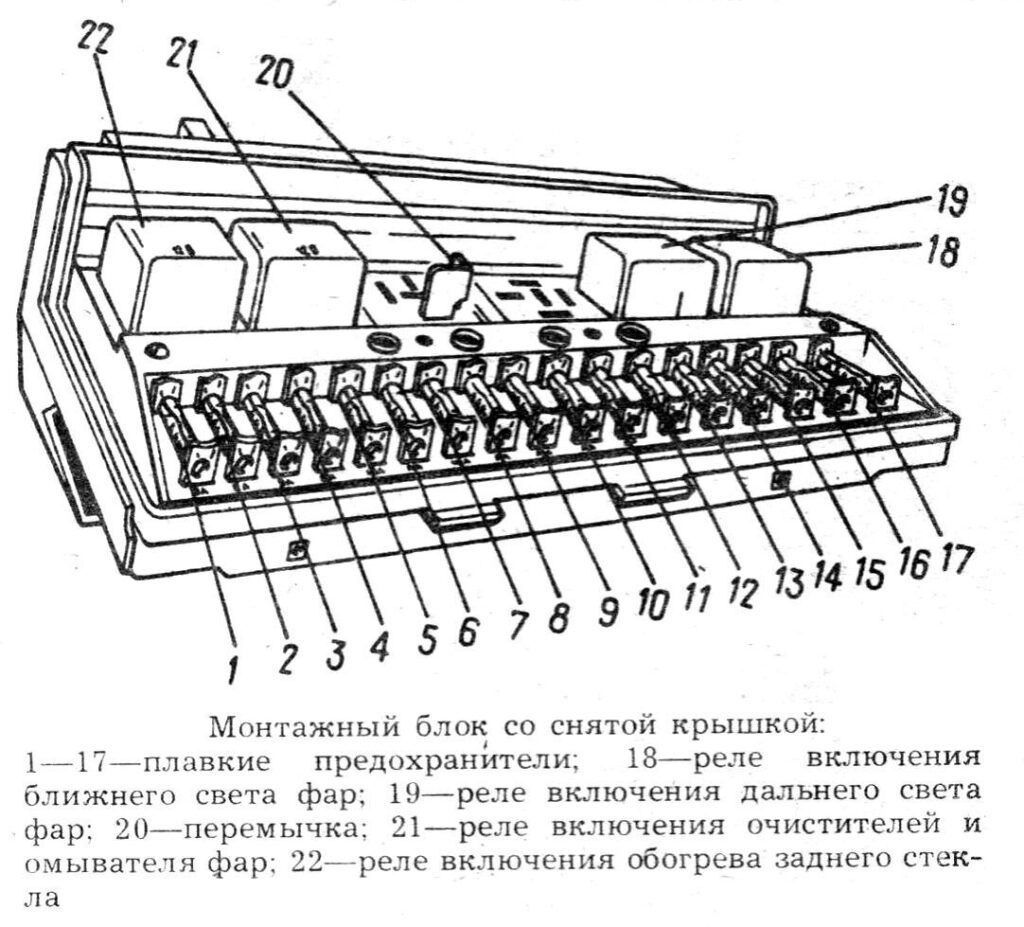 Предохранители автомобиля 2104