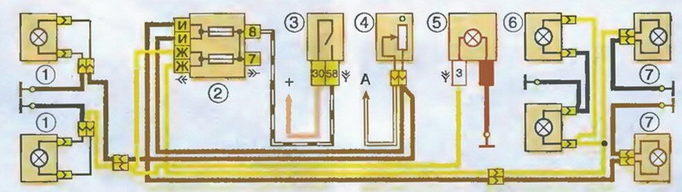 Схема включения наружного освещения