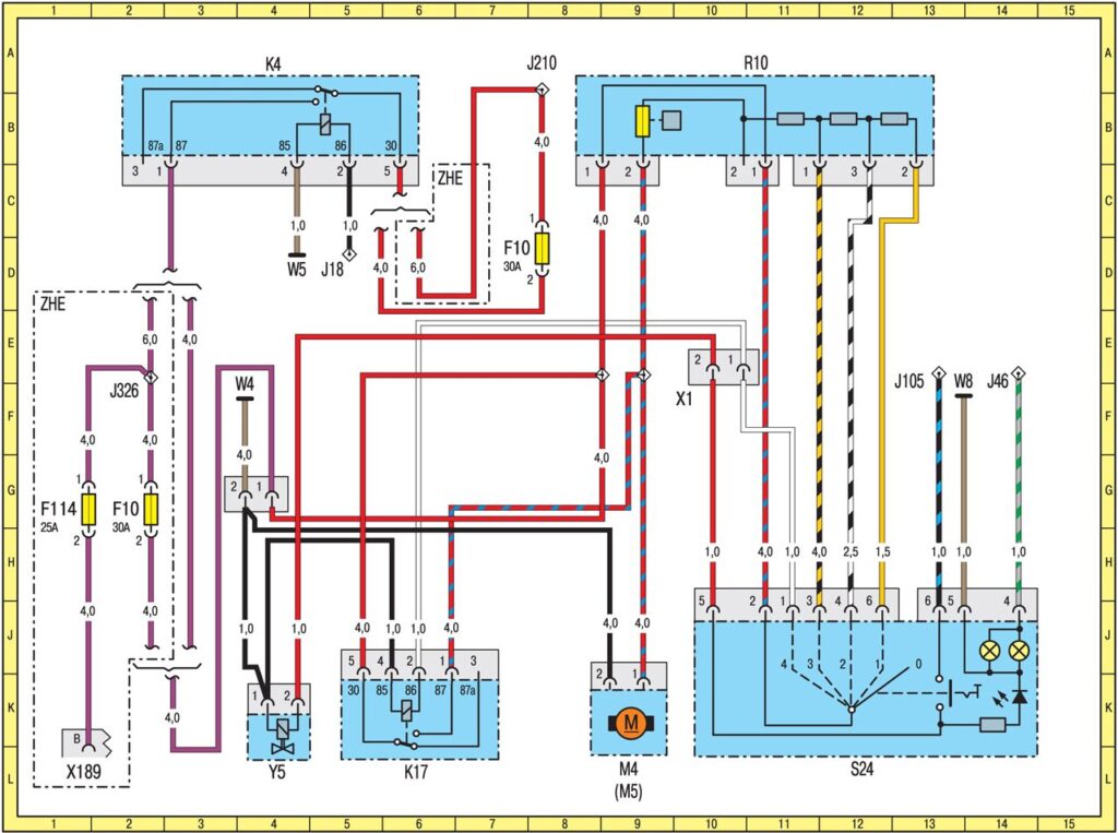 Схема системы отопления салона на Мерседес Спринтер