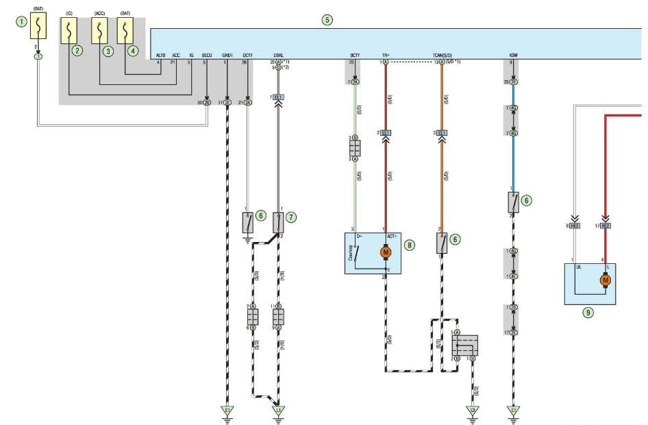 Система центральной блокировки замков Тойота