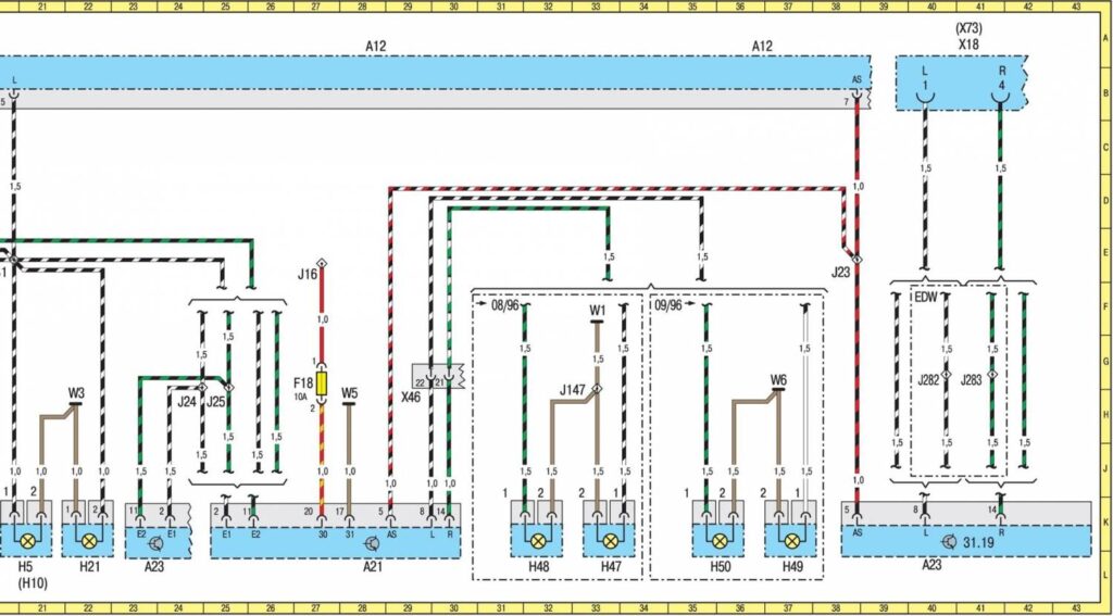 Указатели поворота, аварийная световая сигнализация — электрическая схема - 2