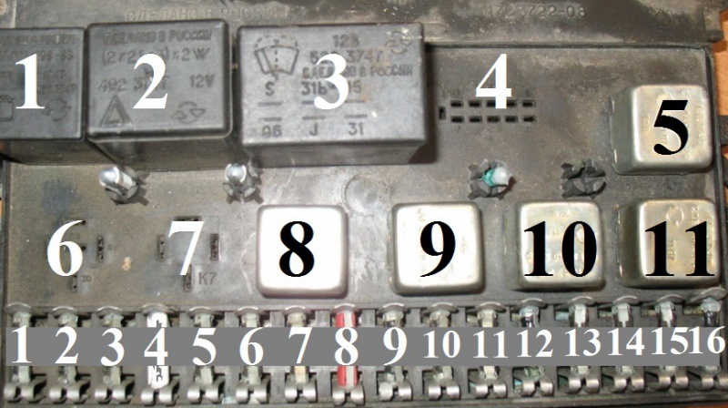 Монтажный блок старого образца ВАЗ-2108, 2109, 21099