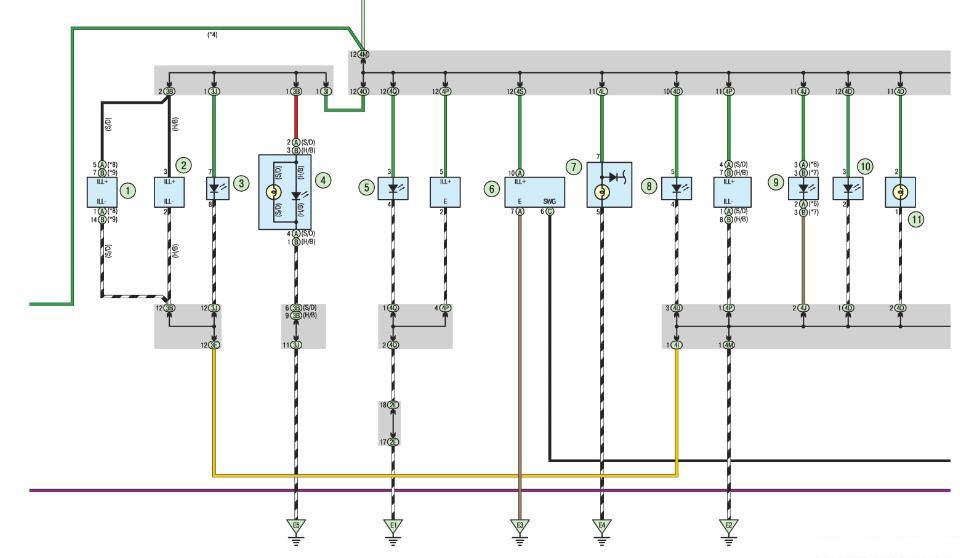 Задние фонари Тойота королла