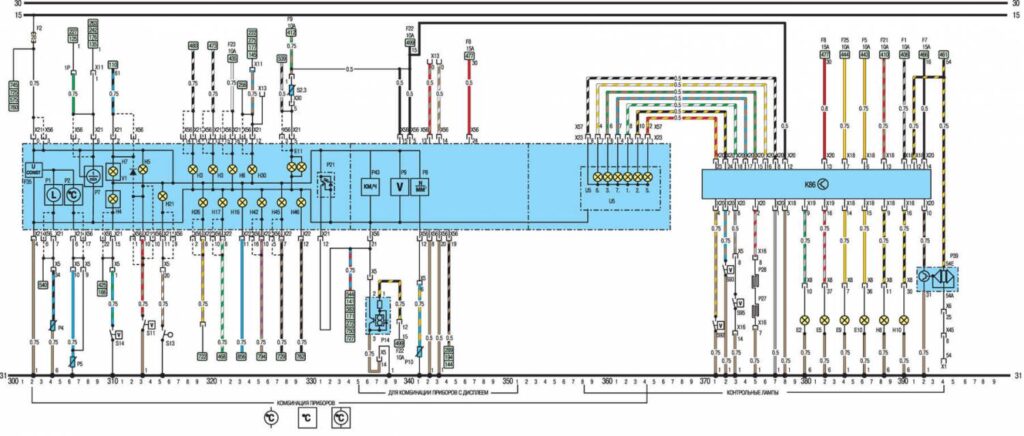 Схема автомобиля Opel Vectra А 1989 года - схема 3