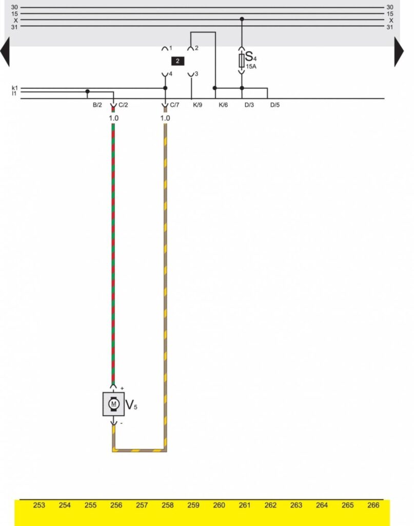 Базовая комплектация электрооборудования на Volkswagen Passat B3 - схема 18