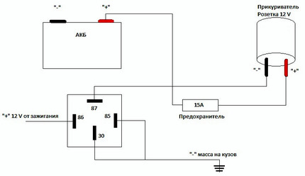 Почему не работает прикуриватель - схема 2