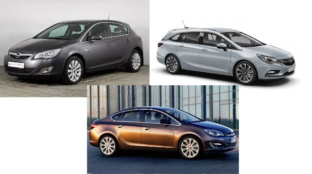 Предохранители и реле Opel Astra j